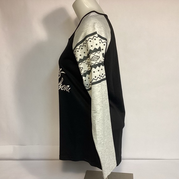 Misslook Harley-Davidson long sleeve graphic Tee  Womens size medium - Picture 4 of 8